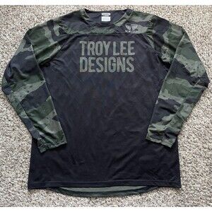 Troy Lee Designs Skyline Camo Long Sleeve Mountain Bike Jersey Mens Large